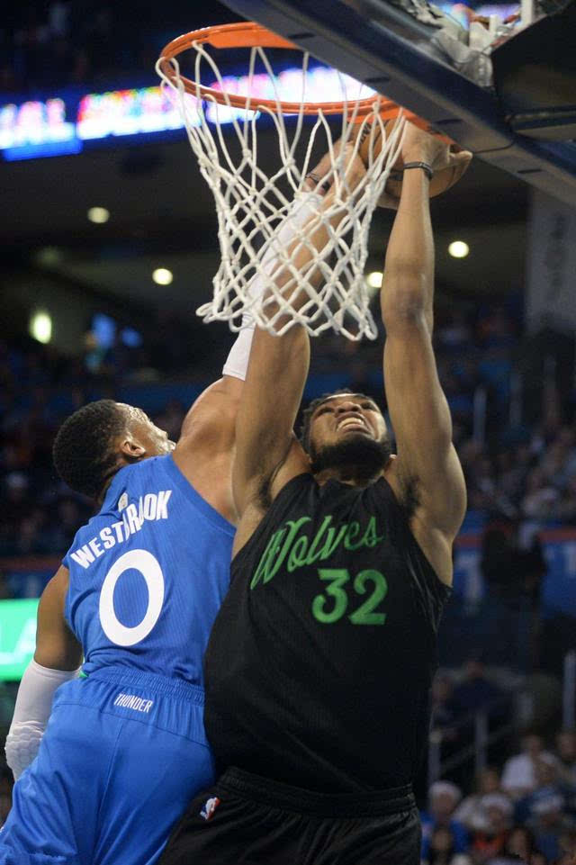  森林狼全队六人上双，集体篮球击败雷霆队